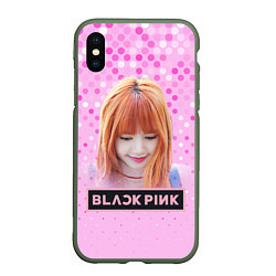 Чехол iPhone XS Max матовый Blackpink Lisa, цвет: 3D-темно-зеленый