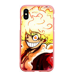 Чехол iPhone XS Max матовый Луффи 5 гир бог Ника - One Piece, цвет: 3D-баблгам