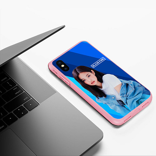 Чехол iPhone XS Max матовый Jennie kpop / 3D-Баблгам – фото 3