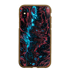 Чехол iPhone XS Max матовый Abstract divorces, цвет: 3D-коричневый