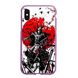 Чехол iPhone XS Max матовый Bushido warrior