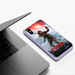 Чехол iPhone XS Max матовый A surviver is born, цвет: 3D-светло-сиреневый — фото 2