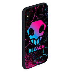 Чехол iPhone XS Max матовый Bleach - neon gradient, цвет: 3D-черный — фото 2