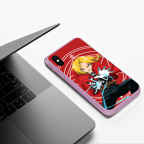 Чехол iPhone XS Max матовый Edward magic / 3D-Сиреневый – фото 3