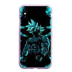 Чехол iPhone XS Max матовый Goku - Dragon ball, цвет: 3D-сиреневый