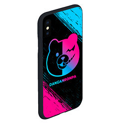 Чехол iPhone XS Max матовый Danganronpa - neon gradient, цвет: 3D-черный — фото 2