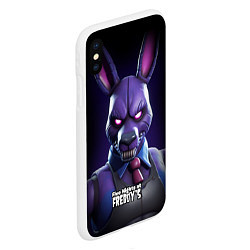 Чехол iPhone XS Max матовый Bonnie FNAF, цвет: 3D-белый — фото 2