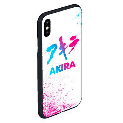 Чехол iPhone XS Max матовый Akira neon gradient style, цвет: 3D-черный — фото 2