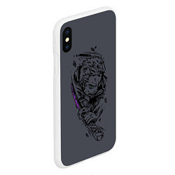 Чехол iPhone XS Max матовый One Piece - Roronoa Zoro, цвет: 3D-белый — фото 2