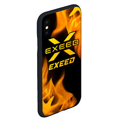 Чехол iPhone XS Max матовый Exeed - gold gradient, цвет: 3D-черный — фото 2