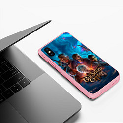 Чехол iPhone XS Max матовый Baldurs Gate 3 персонажи, цвет: 3D-баблгам — фото 2