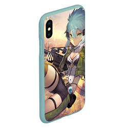 Чехол iPhone XS Max матовый Sword Art Online Сино Асада, цвет: 3D-мятный — фото 2