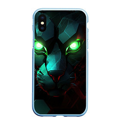 Чехол iPhone XS Max матовый Cat cyberpunk