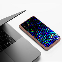 Чехол iPhone XS Max матовый Пирамиды, цвет: 3D-коричневый — фото 2