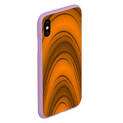 Чехол iPhone XS Max матовый Гнутое дерево, цвет: 3D-сиреневый — фото 2