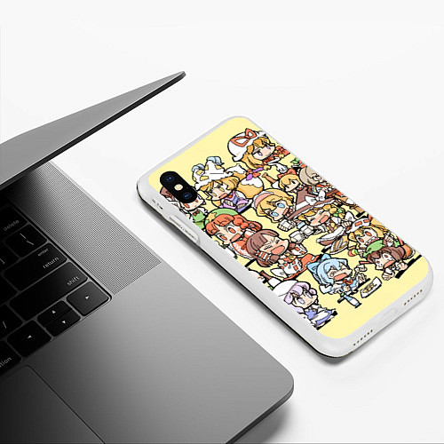 Чехол iPhone XS Max матовый Touhou Project Characters / 3D-Белый – фото 3