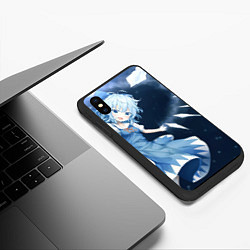 Чехол iPhone XS Max матовый Touhou Project Cirno, цвет: 3D-черный — фото 2