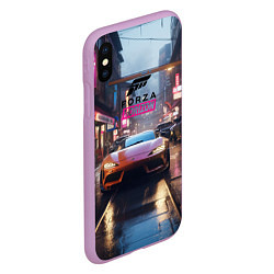 Чехол iPhone XS Max матовый Forza Horizon game, цвет: 3D-сиреневый — фото 2