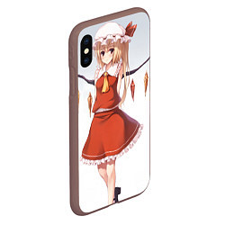 Чехол iPhone XS Max матовый Touhou Project Flandre, цвет: 3D-коричневый — фото 2