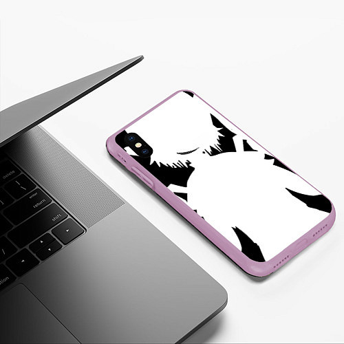 Чехол iPhone XS Max матовый Touhou Project Flandre Bad Apple / 3D-Сиреневый – фото 3