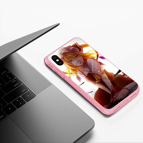 Чехол iPhone XS Max матовый Touhou Project Flandre Scarlet Joy / 3D-Баблгам – фото 3
