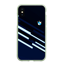 Чехол iPhone XS Max матовый Bmw auto car sport, цвет: 3D-салатовый