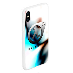 Чехол iPhone XS Max матовый Half life 3 is coming, цвет: 3D-белый — фото 2