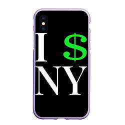 Чехол iPhone XS Max матовый I steal NY - Payday 3, цвет: 3D-светло-сиреневый