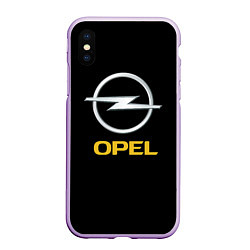 Чехол iPhone XS Max матовый Opel sport car, цвет: 3D-сиреневый