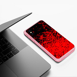Чехол iPhone XS Max матовый Ссср в красках серп и молот, цвет: 3D-баблгам — фото 2