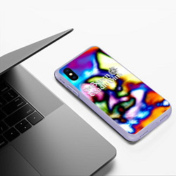 Чехол iPhone XS Max матовый 7 смертных грехов топ аниме, цвет: 3D-светло-сиреневый — фото 2