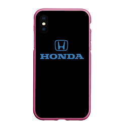 Чехол iPhone XS Max матовый Honda sport japan, цвет: 3D-малиновый