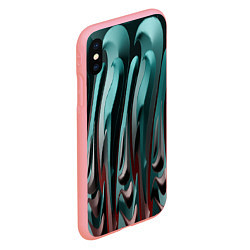 Чехол iPhone XS Max матовый Металлический рельеф, цвет: 3D-баблгам — фото 2