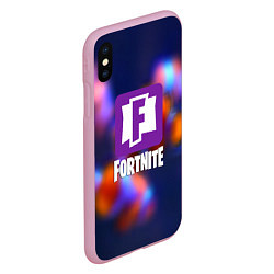 Чехол iPhone XS Max матовый Epic game fortnite, цвет: 3D-розовый — фото 2