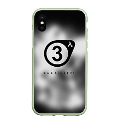 Чехол iPhone XS Max матовый Half life 3 black, цвет: 3D-салатовый