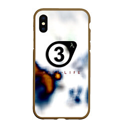 Чехол iPhone XS Max матовый Half life freeman, цвет: 3D-коричневый