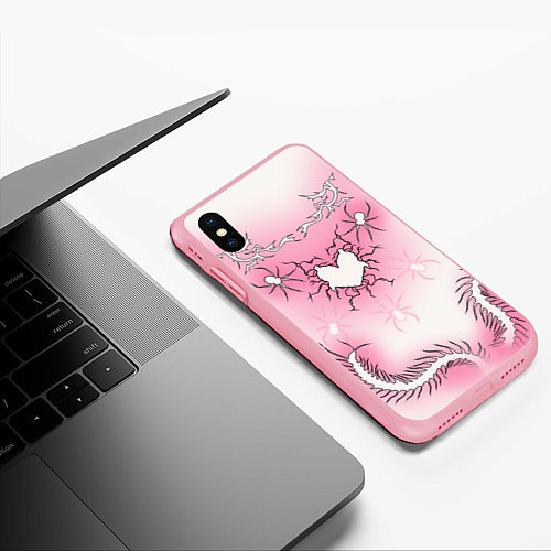 Чехол iPhone XS Max матовый Сердце сколопендры / 3D-Баблгам – фото 3