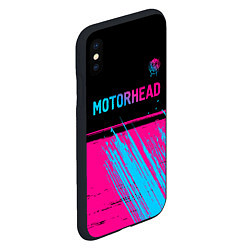 Чехол iPhone XS Max матовый Motorhead - neon gradient посередине, цвет: 3D-черный — фото 2