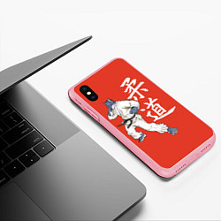 Чехол iPhone XS Max матовый Боец волк, цвет: 3D-баблгам — фото 2