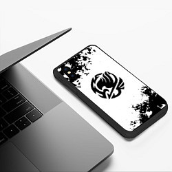 Чехол iPhone XS Max матовый Fairy Tail краски черные, цвет: 3D-черный — фото 2