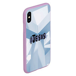 Чехол iPhone XS Max матовый Personal Jesus by Depeche Mode, цвет: 3D-сиреневый — фото 2