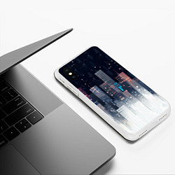 Чехол iPhone XS Max матовый Инверсия дня, цвет: 3D-белый — фото 2