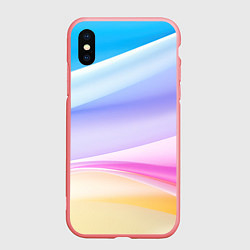 Чехол iPhone XS Max матовый Нежная абстракция, цвет: 3D-баблгам