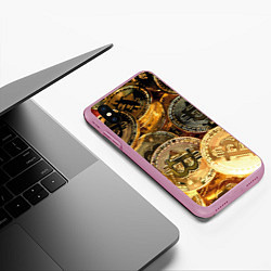 Чехол iPhone XS Max матовый Золото цифровой эры, цвет: 3D-розовый — фото 2