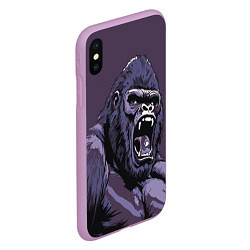 Чехол iPhone XS Max матовый Lord of the Jungle, цвет: 3D-сиреневый — фото 2