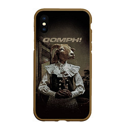 Чехол iPhone XS Max матовый Richter und henker Oomph, цвет: 3D-коричневый