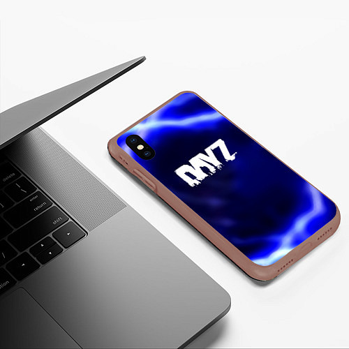 Чехол iPhone XS Max матовый Dayz strom gradient / 3D-Коричневый – фото 3