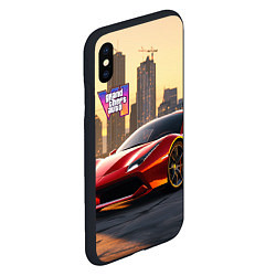 Чехол iPhone XS Max матовый GTA 6 Vice city, цвет: 3D-черный — фото 2