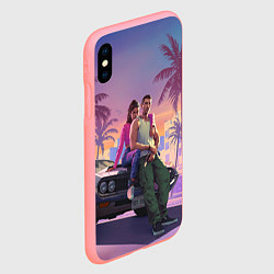 Чехол iPhone XS Max матовый GTA 6 Люсия и Джейсен, цвет: 3D-баблгам — фото 2