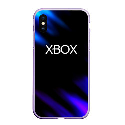 Чехол iPhone XS Max матовый Xbox neon games, цвет: 3D-светло-сиреневый